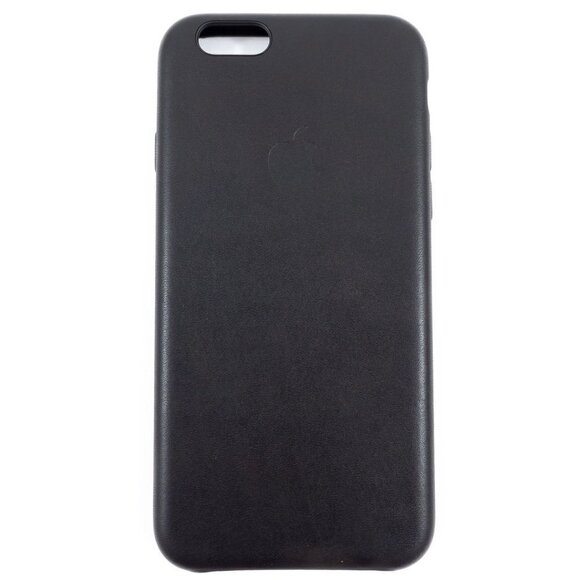 NWT Official Apple iPhone 6s Leather Case Black - Picture 2 of 8